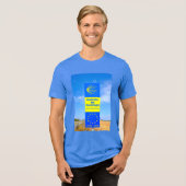 Camino de Santiago Tri-Blend Shirt (Voorkant volledig)
