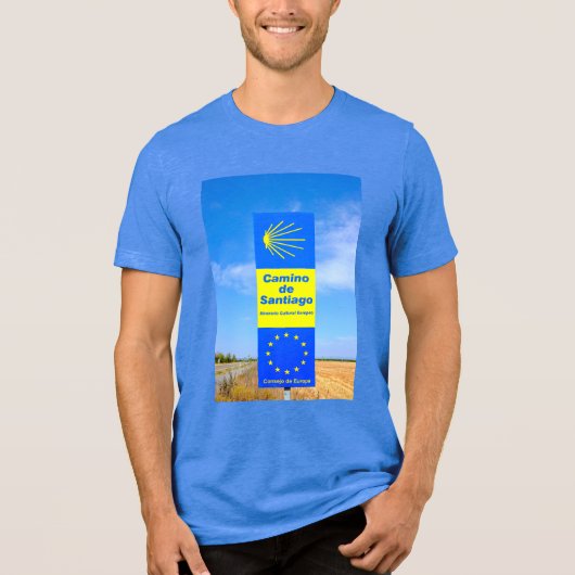 Camino de Santiago Tri-Blend Shirt (Voorkant)