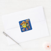 Camino de Santiago Vierkante Sticker (Envelop)