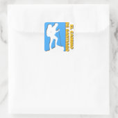 Camino de Santiago Vierkante Sticker (Tas)