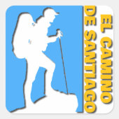 Camino de Santiago Vierkante Sticker (Voorkant)