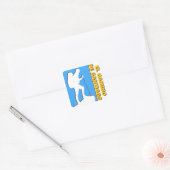 Camino de Santiago Vierkante Sticker (Envelop)