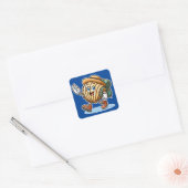 Camino de Santiago Vierkante Sticker (Envelop)