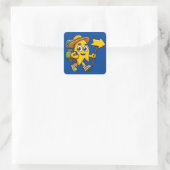 Camino de Santiago Vierkante Sticker (Tas)