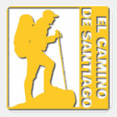 Camino de Santiago Vierkante Sticker (Voorkant)