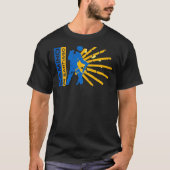 Camino de Santiago. Way of St. James. Hiking logo. T-shirt (Voorkant)