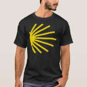 Camino De Santiago - Yellow Shell Trail Marker Ess T-shirt (Voorkant)