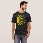 Camino De Santiago - Yellow Shell Trail Marker Ess T-shirt (Voorkant volledig)