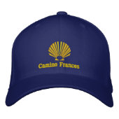 Camino Frances Pilgrims Scallop shell Geborduurde Pet (Voorkant)