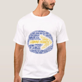 Camino Frances Word Art T-shirt
