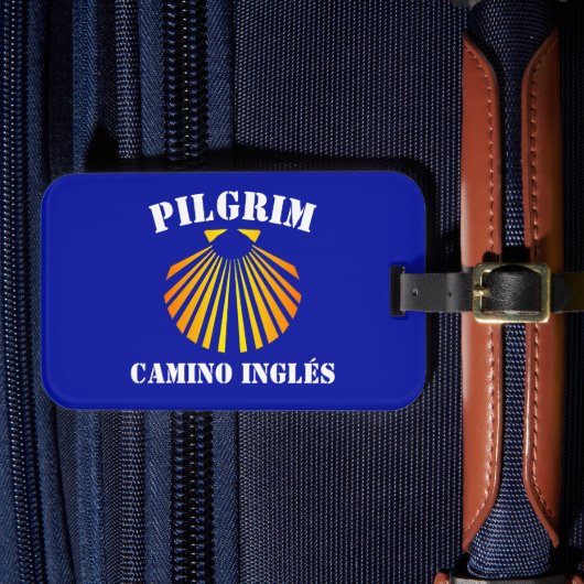 Camino Inglés pelgrims Bagagelabel (Voorkant Insitu 4)