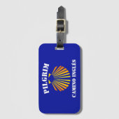 Camino Inglés pelgrims Bagagelabel (Voorkant (verticaal))