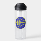 Camino Pilgrim Scallop Waterfles (Achterkant)