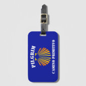 Camino Primitivo pelgrims Bagagelabel (Voorkant (verticaal))