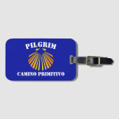 Camino Primitivo pelgrims Bagagelabel (Voorkant (horizontaal))