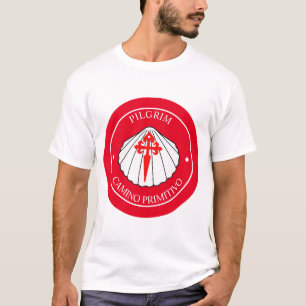 Camino primitivo pelgrimsschelp Patch T-shirt