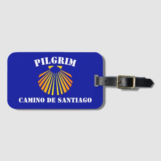 Camino Santiago de Compostela pelgrims Bagagelabel (Voorkant (horizontaal))