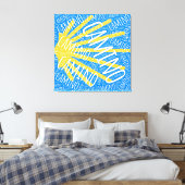 Camino Scallop shell Canvas Afdruk (Insitu (Slaapkamer))