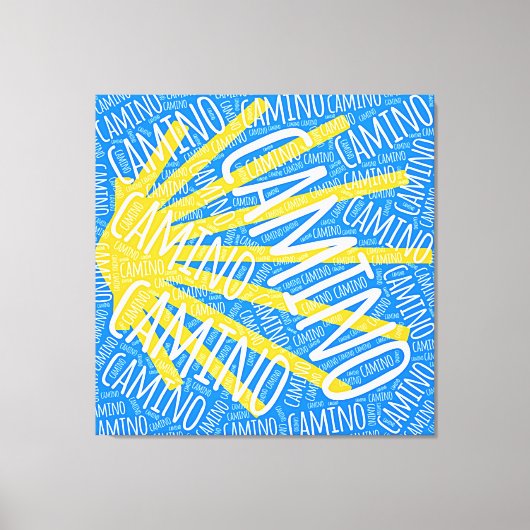 Camino Scallop shell Canvas Afdruk (Voorkant)