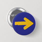 Camino Yellow Arrow Button Camino de Santiago (Voorkant /achterkant)