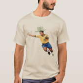Camisa Brasil Ronaldinho Gaucho Gol de Chapeu 1999 T-shirt (Voorkant)