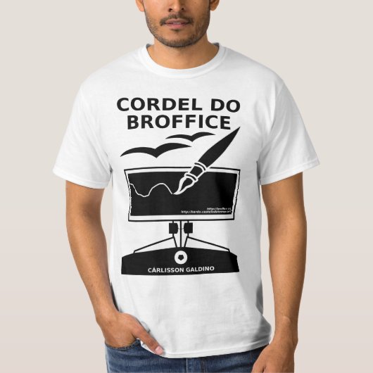 Camisa Cordel do BrOffice T-shirt (Voorkant)