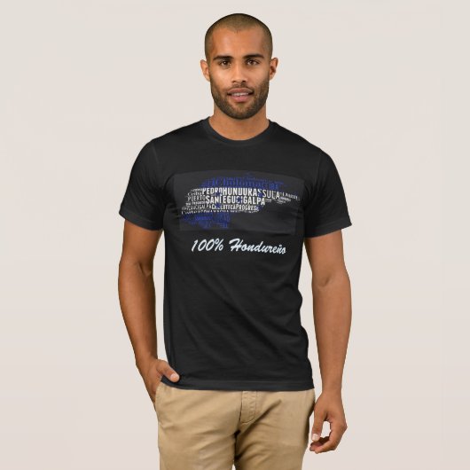 Camisa de Honduras con ciudades T-shirt (Voorkant volledig)
