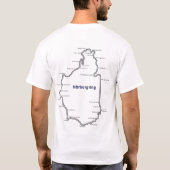 Camisa "Deutsch", Circuito de Nurburgring T-shirt (Achterkant)