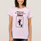 Camisa feminina Qualquer coisa te aviso! T-shirt (Voorkant)