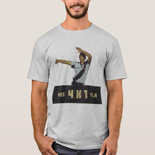 Camisa Futebol Edmundo Vasco x Flamengo 1997 4x1 T-shirt (Voorkant)