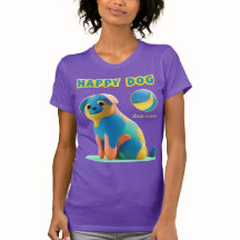 Camisa Happy dog, Patas dadas