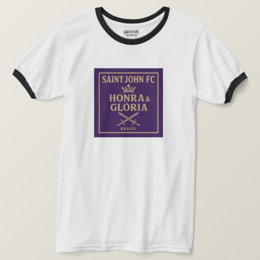 Camisa Honra & Glória Saint John FC. T-shirt (Design voorkant)