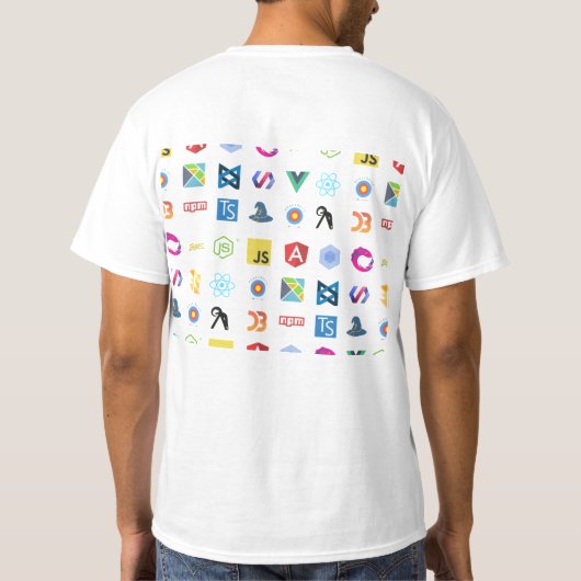 Camisa JavaScript e suas Bibliotecas T-shirt (Achterkant)