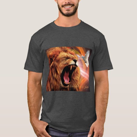 camisa leão da tribo de Judá T-shirt (Voorkant)