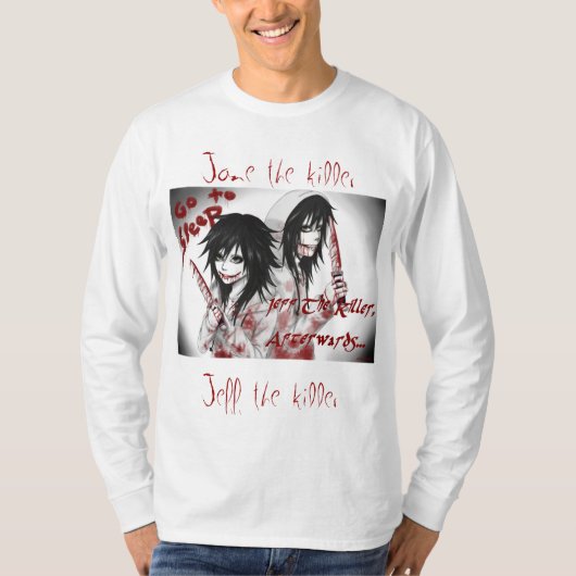 Camisa Manga Larga De Jeff The Killer T-shirt (Voorkant)