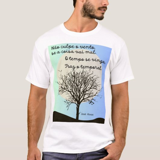 Camisa masculina básica t-shirt (Voorkant)