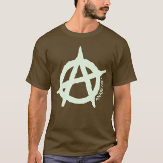 Camisa masculina de anarquismo t-shirt