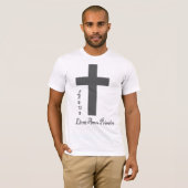 camisa masculina Jesus ele me amou primeiro T-shirt (Voorkant volledig)