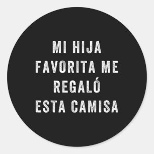 Camisa Para Papa E Hija Camisa Graciosa Para Papa Ronde Sticker