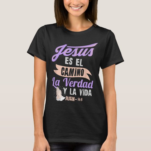 Camisas Cristianas para mujeres Christelijk Spaans T-shirt (Voorkant)