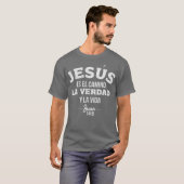 Camisas Cristianas sobre Jesus Christelijk in T-shirt (Voorkant volledig)