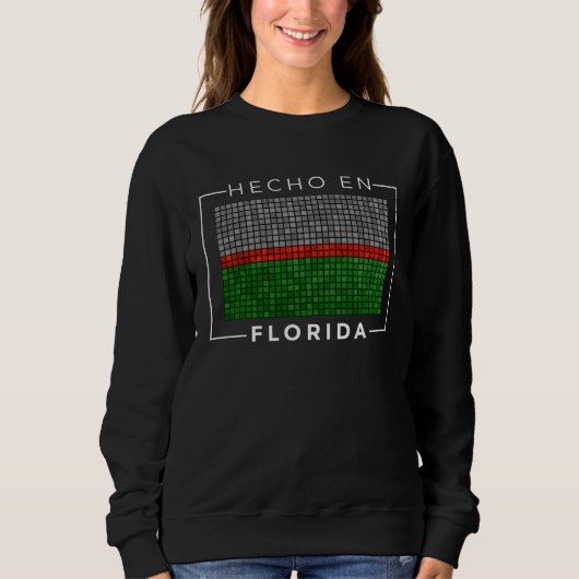 Camisas de Puerto Rico Hecho En Florida City Trui (Voorkant)