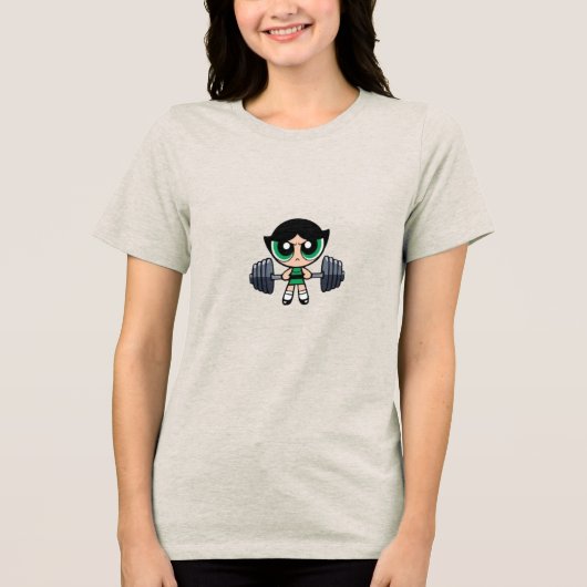 Camiseta Academia - Meninas Super Poderosas Tri-Blend Shirt (Voorkant)