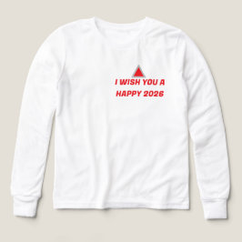 "Camiseta Adolescente Feliz Año Nuevo 2026 