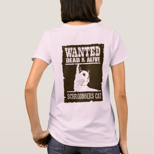 Camiseta Adulto Schrodinger's Cat - Light - Back T-shirt (Achterkant)