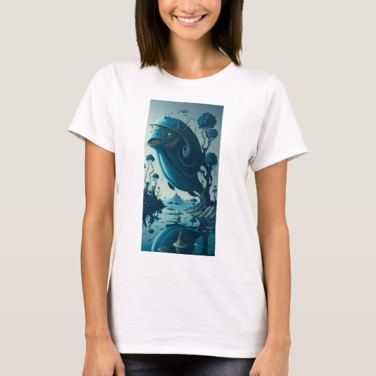 Camiseta artist style tree fish t-shirt (Voorkant)