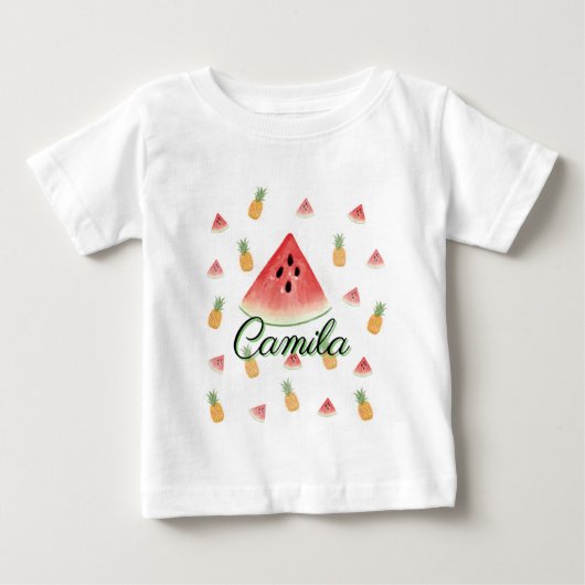 Camiseta "Babero Dulce Tropical - Sandía & Piña"  (Voorkant)