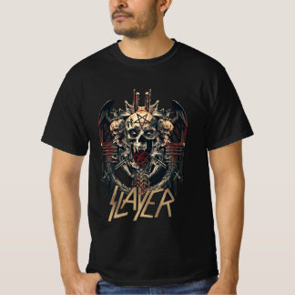 Camiseta banda Slayer estampa caveira T-shirt
