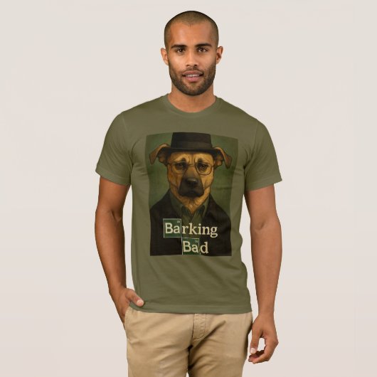 Camiseta Barking Bad – Diseño Cómico de Perro con  T-shirt (Voorkant volledig)