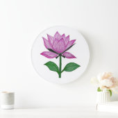 Camiseta básia mujer, con flor rosada grote klok (Huis)